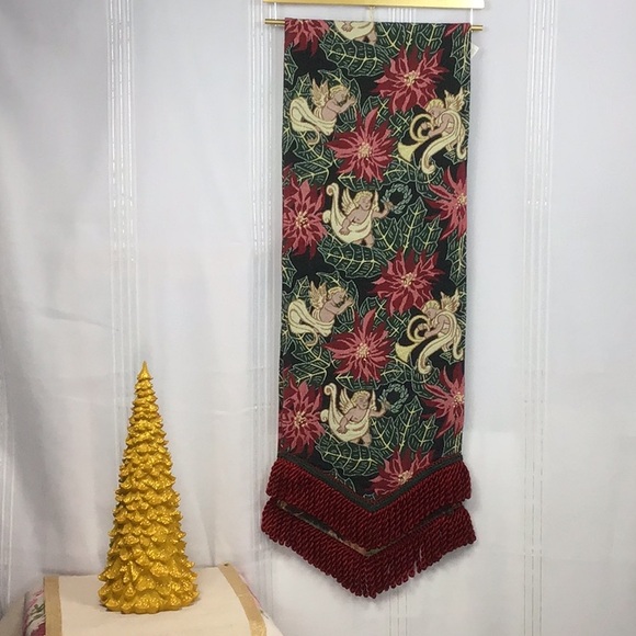 🌲Tapisserie Tapestry Holiday Table Runner with Fringe - Picture 8 of 8